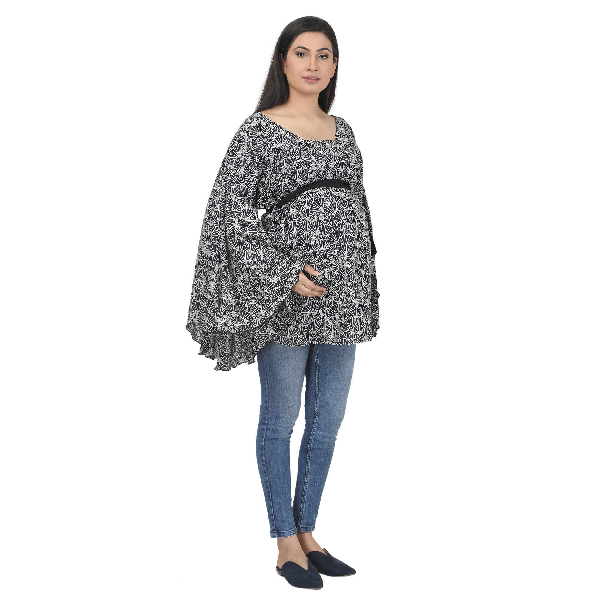 Tunic: Flared Tunic with Yoke Shoulder