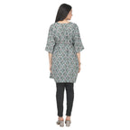 Green Floral Printed Maternity Kaftan Tunic